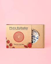 Load image into Gallery viewer, Ceramic Garlic Grater Plate - Small Yellow & White - Cinnamon