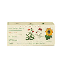 Load image into Gallery viewer, Floral Bouquet - Plant the Box Votive Candle Trio