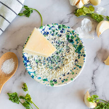 Load image into Gallery viewer, Ceramic Garlic Grater Plate / Small Blue Coral
