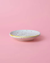 Load image into Gallery viewer, Ceramic Garlic Grater Plate - Small Yellow &amp; White - Cinnamon
