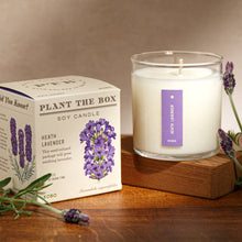 Load image into Gallery viewer, Heath Lavender - Plant the Box Candle - 9oz.

