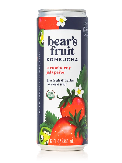 Bear’s Fruit Kombucha Strawberry Jalapeño