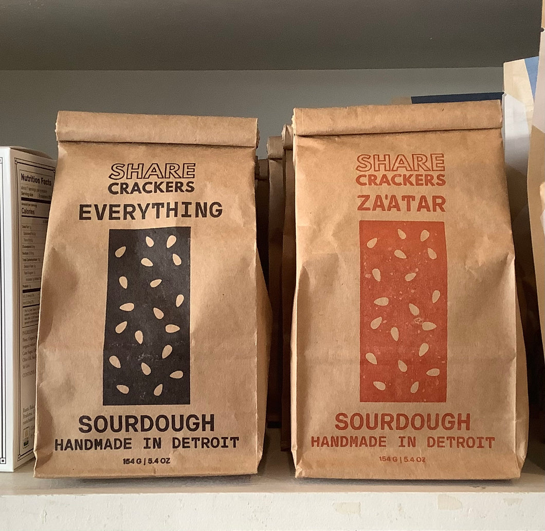 Share crackers sourdough