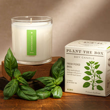 Load image into Gallery viewer, Fresh Picked Basil - Plant the Box Candle - 9oz.
