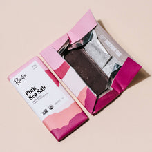 Load image into Gallery viewer, 71% Pink Sea Salt Chocolate Bar
