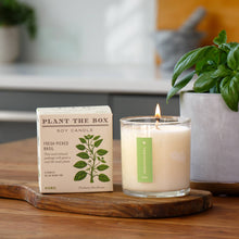 Load image into Gallery viewer, Fresh Picked Basil - Plant the Box Candle - 9oz.

