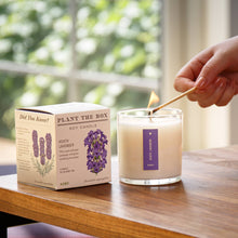 Load image into Gallery viewer, Heath Lavender - Plant the Box Candle - 9oz.
