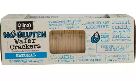 Gluten Free Olina's Natural Wafer