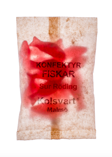 Kolsvart Sour Raspberry Swedish Fish