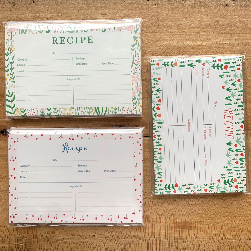 Paula & Waffle Recipe Cards 12pack