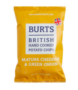 Burts Mature Cheddar & Green Onion Chips