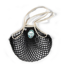 Load image into Gallery viewer, Large Black and Ivory French Market Sack
