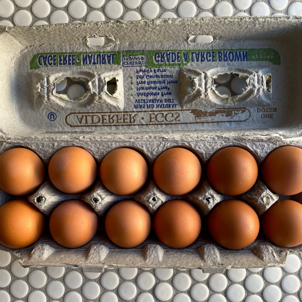 Large Brown Cage Free Eggs (1dz)