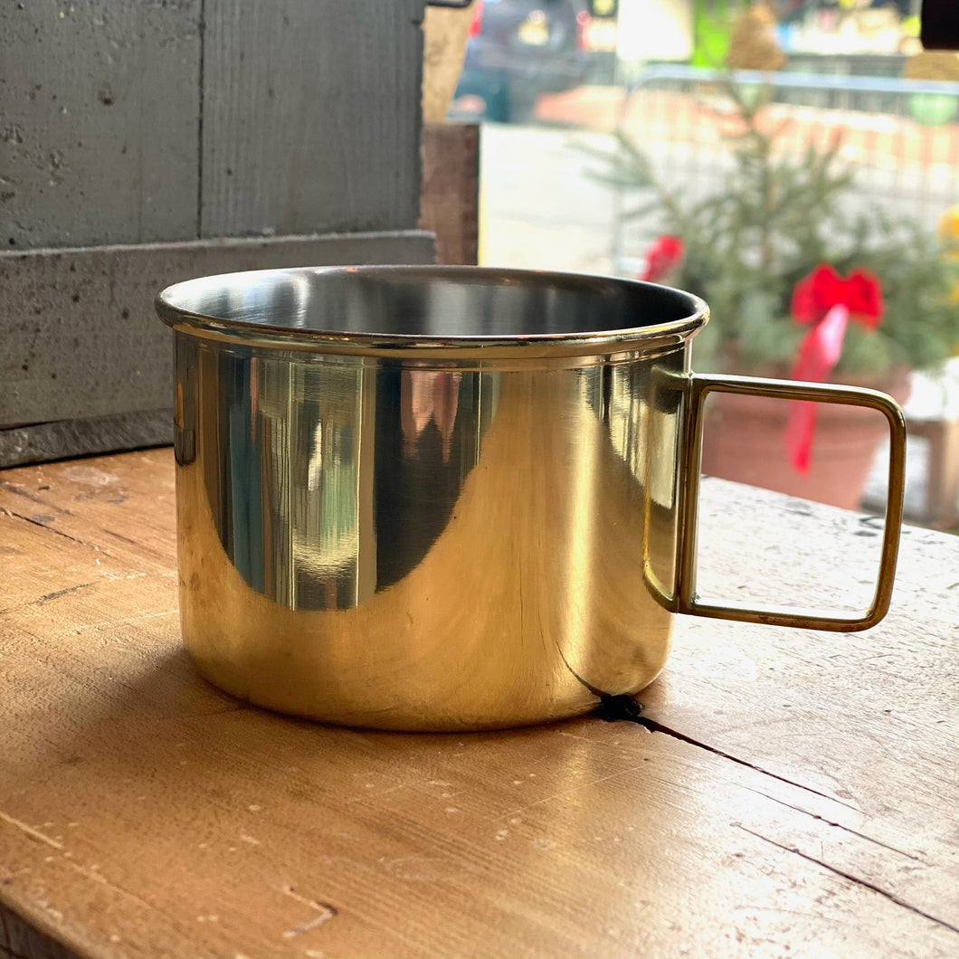 Stainless Steel Moscow Mule Mug, Brass Finish