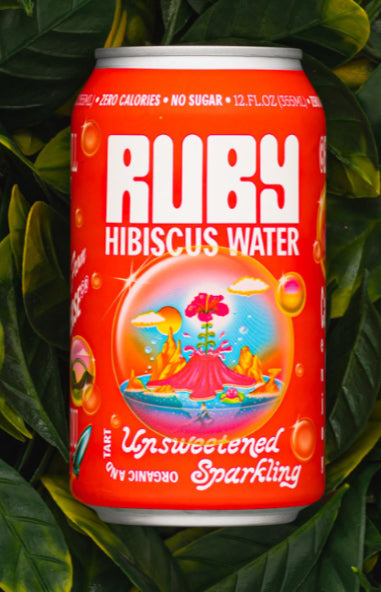 Ruby hibiscus water