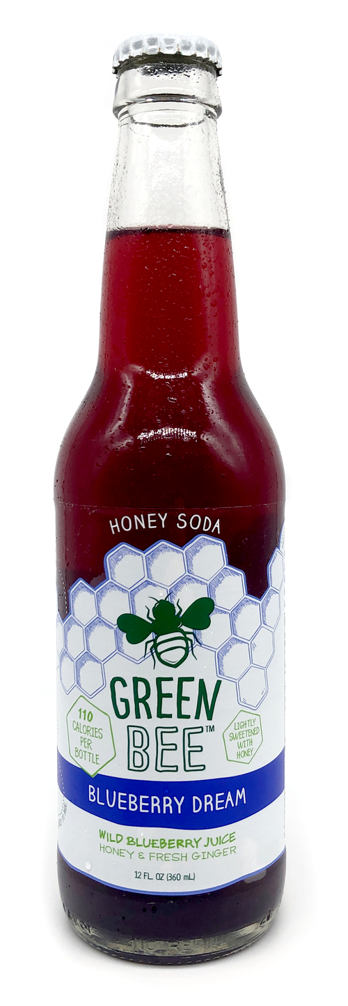 Green Bee Blueberry Dream Honey Soda