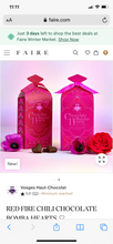 Load image into Gallery viewer, Vosges Haut-Chocolats Red Fire Chili Chocolate Bomba Hearts
