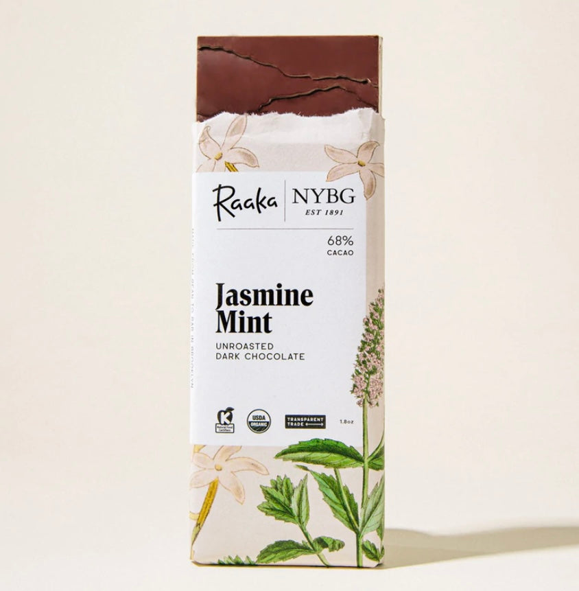 Raaka Jasmine Mint Chocolate Bar