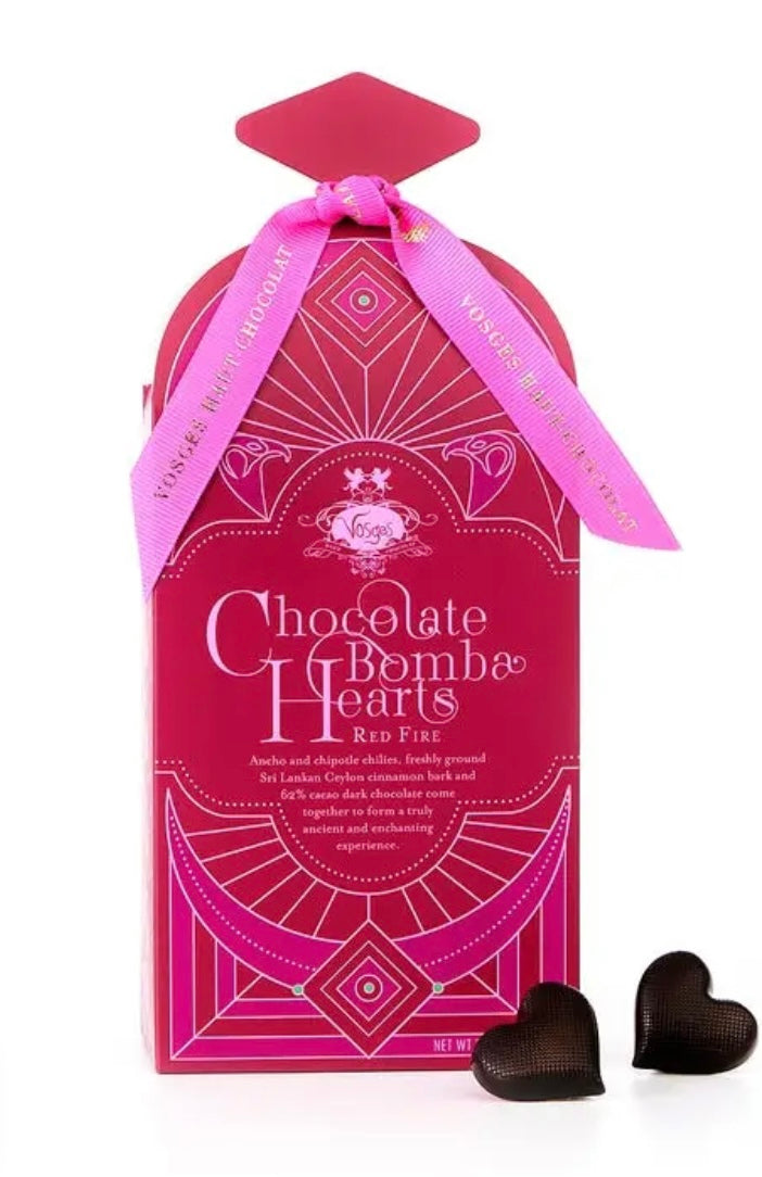 Vosges Haut-Chocolats Red Fire Chili Chocolate Bomba Hearts