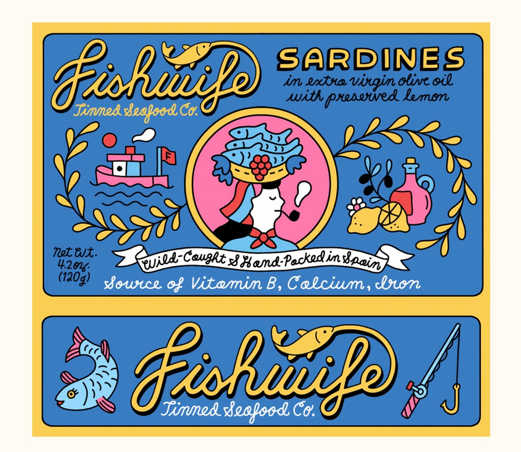 Wild-Caught Sardines in Extra Virgin Olive Oil + Preserved Lemon
